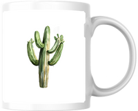 Thumbnail for Saguaro Cactus Mug | Watercolor Desert Plant Coffee Mug | Southwest Plant Lover Gift