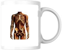 Thumbnail for Human Skeleton Anatomy Mug | Realistic Bones Coffee Mug | Medical Student Science Gift