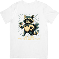 Thumbnail for Raccoon Superhero T-Shirt | Bold Patriotic Funny Retro Animal Graphic Tee | Hero Humor Gift