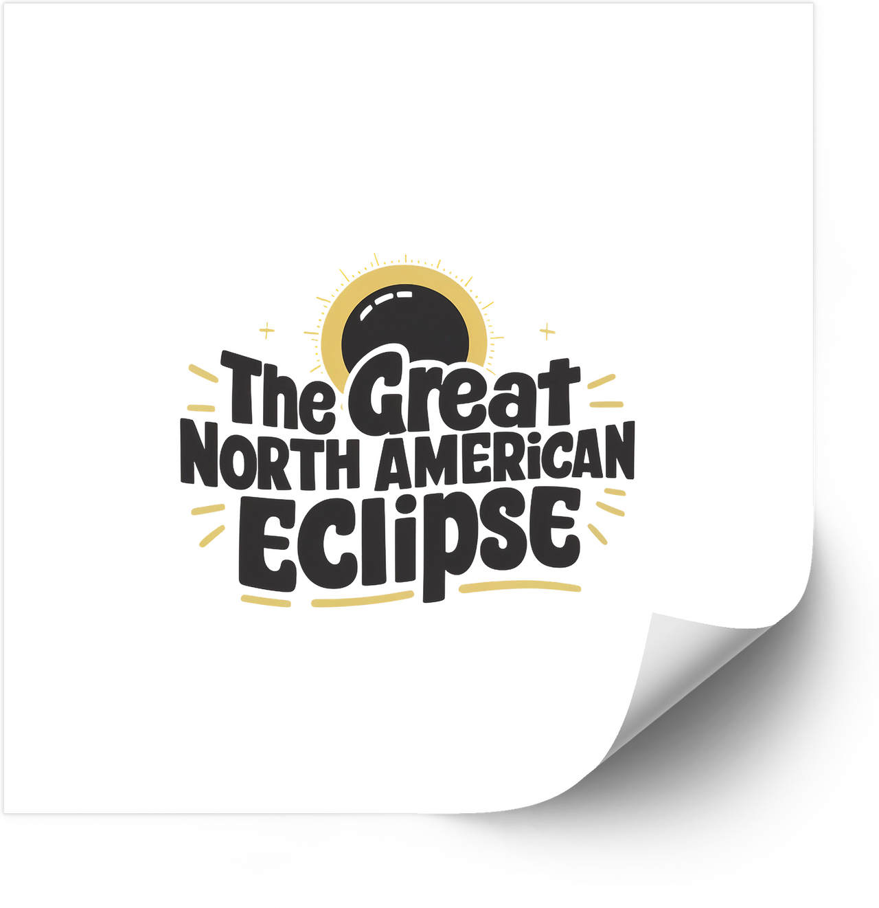 His Glory Fills The Heavens Eclipse Sticker | Vintage Faith Celestial Solar Event Vinyl Decal