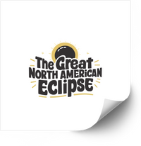 Thumbnail for His Glory Fills The Heavens Eclipse Sticker | Vintage Faith Celestial Solar Event Vinyl Decal
