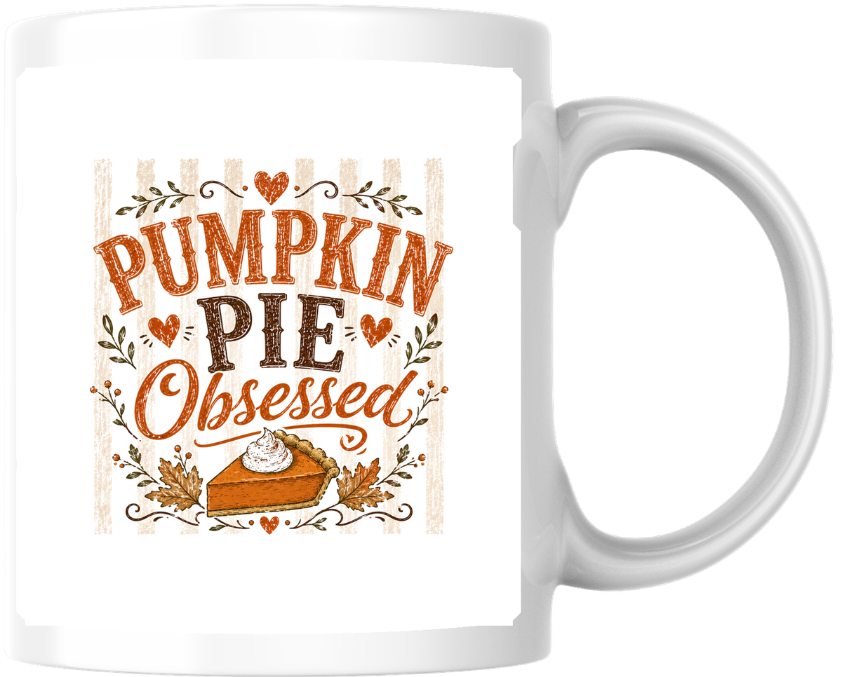 Pumpkin Pie Obsessed Mug | Cozy Fall Typography Coffee Mug | Autumn Lover Gift
