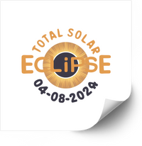 Thumbnail for His Light Never Fades Eclipse Sticker | Faith Celestial April 2024 Commemorative Vinyl Decal