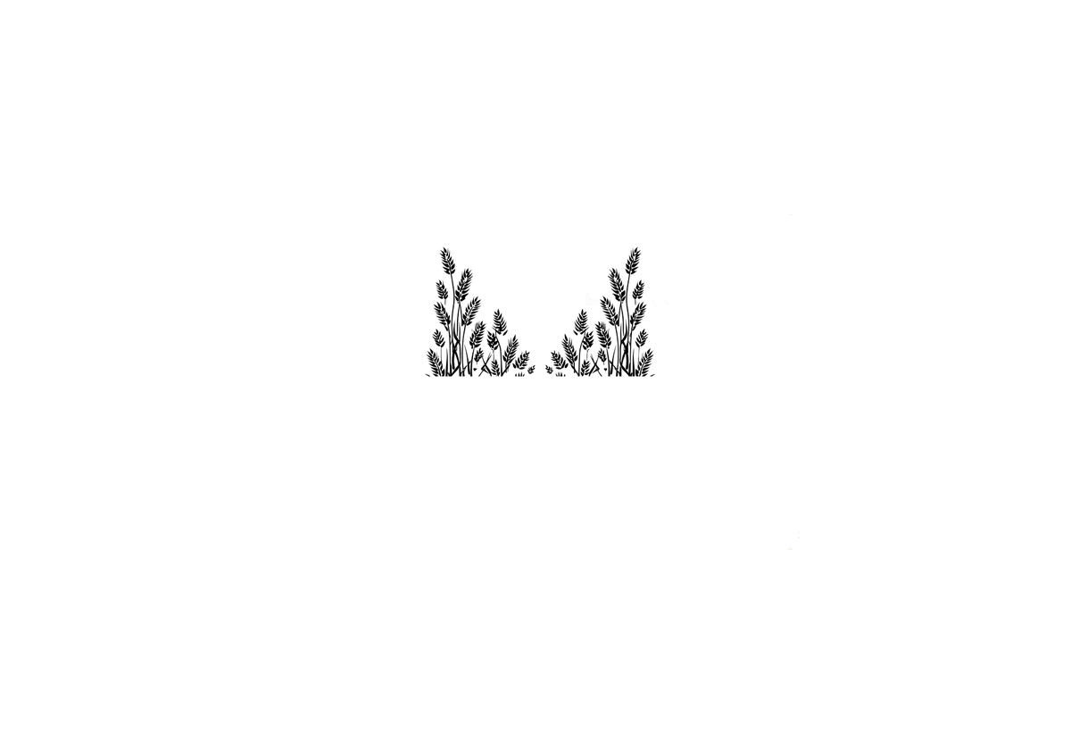 Wheat Grass Silhouette Throw Pillow | Minimalist Botanical Decorative Pillow | Farmhouse Gift