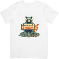 Thumbnail for Raccoon Collector T-Shirt | Bold Patriotic Funny Retro Animal Graphic Tee | Hoarder Humor Gift