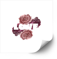 Thumbnail for Love Peony Floral Sticker | Bold Patriotic Vintage Flower Vinyl Decal | American Garden Pride