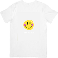 Thumbnail for Smiley Face Ha Ha Ha T-Shirt | Bold American Y2K Happy Face Graphic Tee | Freedom Lover Gift