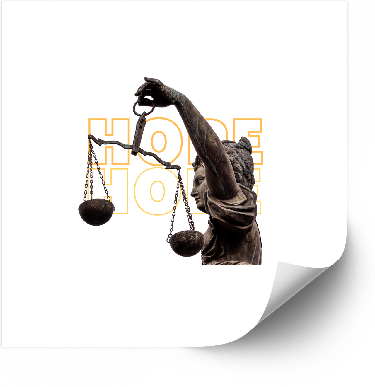 Hope In Him Sticker | Minimalist Faith Hope Justice Inspirational Vinyl Decal
