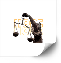 Thumbnail for Hope In Him Sticker | Minimalist Faith Hope Justice Inspirational Vinyl Decal