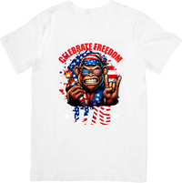 Thumbnail for Freedom Gorilla T-Shirt | Bold Patriotic Fourth of July Graphic Tee | USA Pride Gift