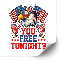 Thumbnail for Soar On Wings Like Eagles Sticker | Patriotic Faith Bald Eagle Vinyl Decal
