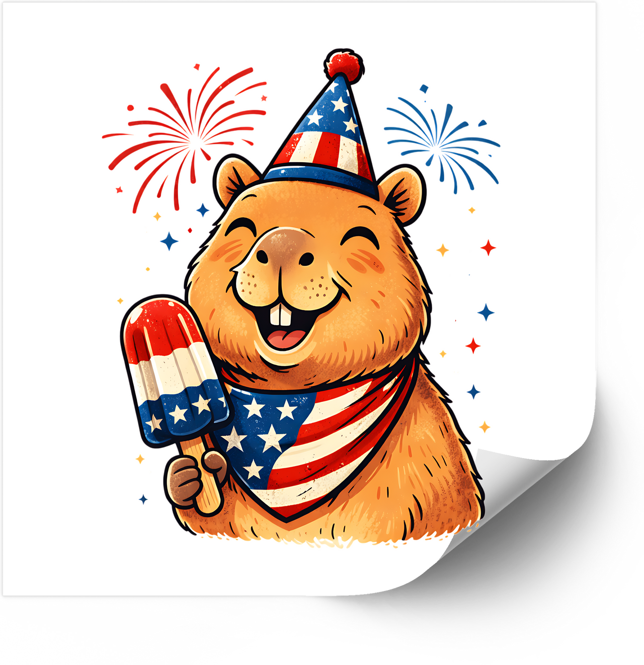 Blessed And Celebrating Creation Sticker | Faith Patriotic Funny Animal Vinyl Decal