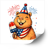 Thumbnail for Blessed And Celebrating Creation Sticker | Faith Patriotic Funny Animal Vinyl Decal
