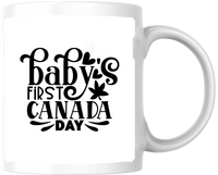 Thumbnail for Baby's First Canada Day Mug | Patriotic Maple Leaf Coffee Mug | Newborn Keepsake Gift