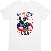 Thumbnail for 4th Of July USA Eagle T-Shirt | Patriotic Uncle Sam Eagle Graphic Tee | American Flag Gift