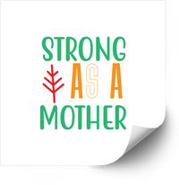 Thumbnail for Strong In His Grace Sticker | Boho Floral Inspirational Faith Vinyl Decal
