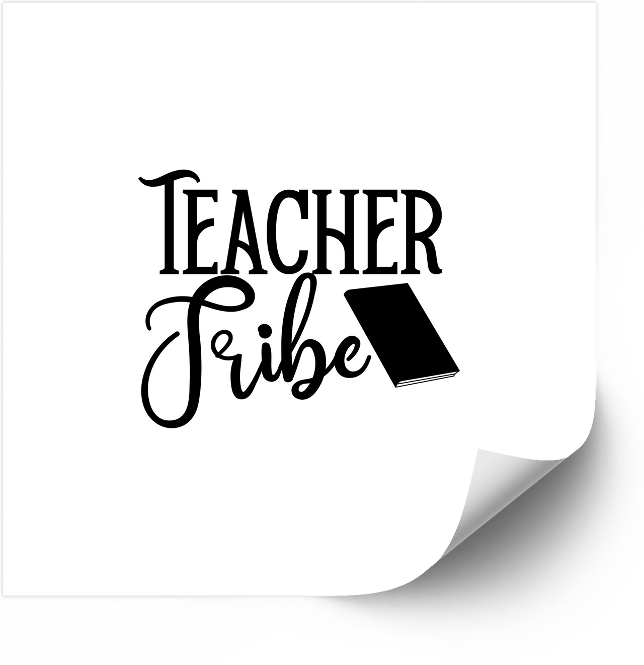 Teacher Tribe Sticker | Cute Book Teacher Vinyl Decal | School Gift