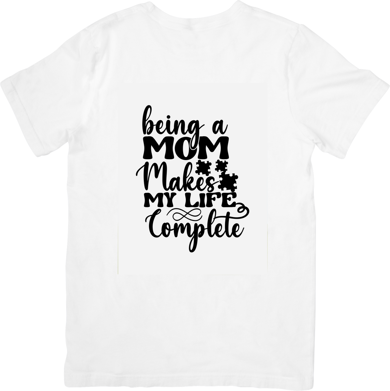 Being a Mom Makes Life Complete T-Shirt | Bold Patriotic Motherhood Graphic Tee | Mom Gift