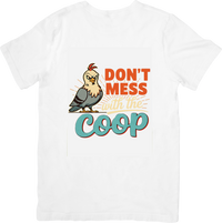 Thumbnail for Don't Mess With The Coop Rooster T-Shirt | Funny Farm Hen Graphic Tee | Country Gift