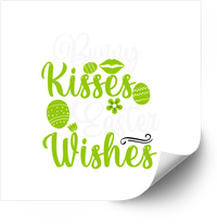 Thumbnail for Bunny Kisses Easter Sticker | Bold Patriotic Cute Floral Easter Vinyl Decal | American Spring Decal