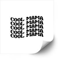 Thumbnail for Cool Mama Repeating Pattern Sticker | Minimalist Mom Vinyl Decal