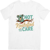 Thumbnail for Not Koalafied To Care T-Shirt | Bold Patriotic Retro Funny Animal Graphic Tee | Humor Lover Gift