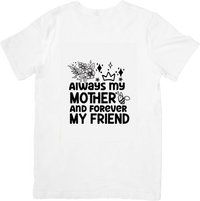 Thumbnail for Always My Mother Forever My Blessing T-Shirt | Faith Floral Mom Graphic Tee | Mothers Day Gift