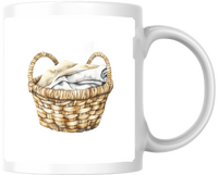Thumbnail for Laundry Basket Mug | Cozy Watercolor Linen Coffee Mug | Home Lover Gift
